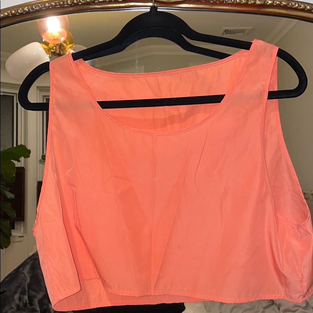 American Apparel Coral crop top